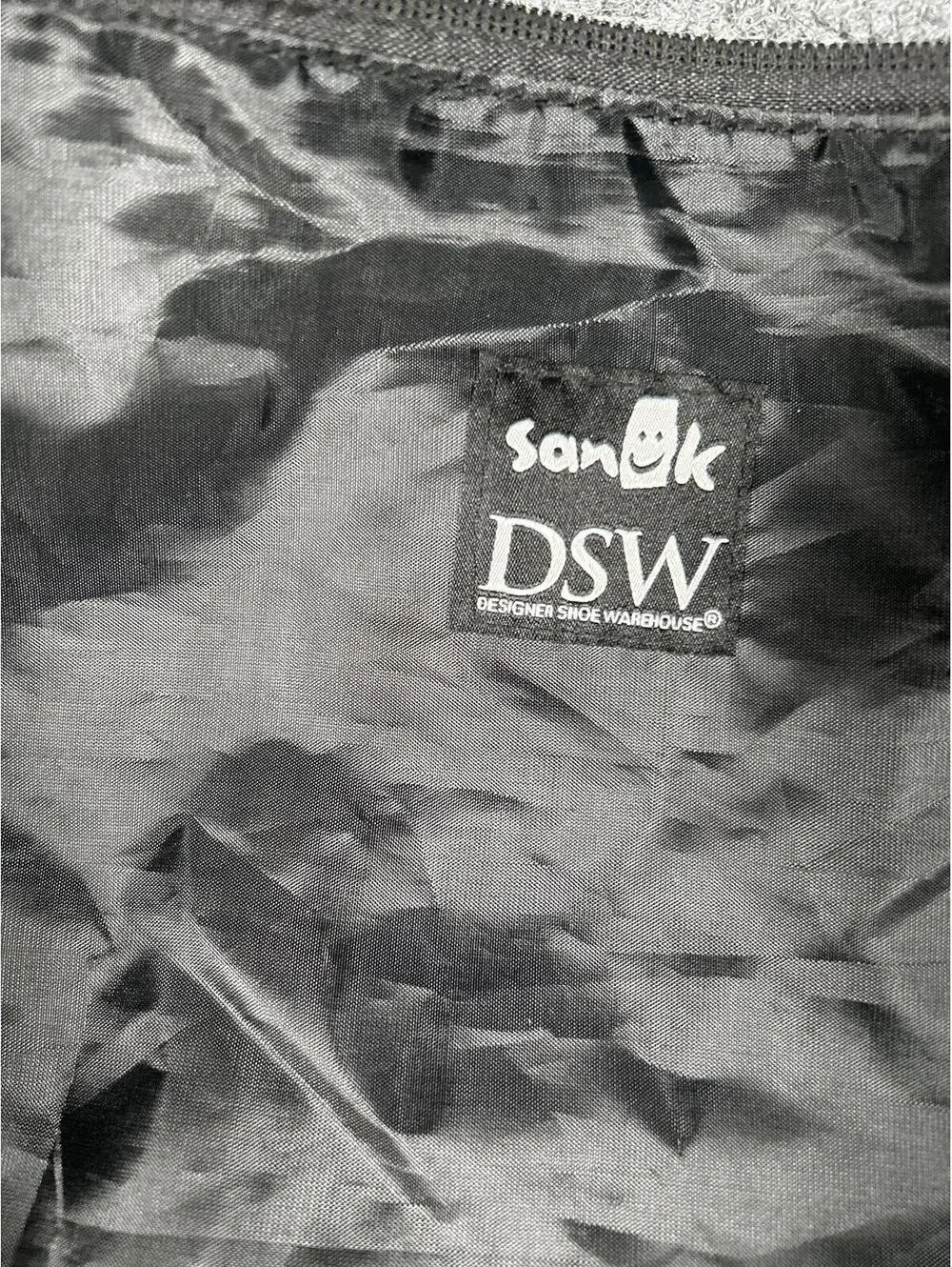 Sanuk DSW Black and White Patterned yoga Tote Bag
